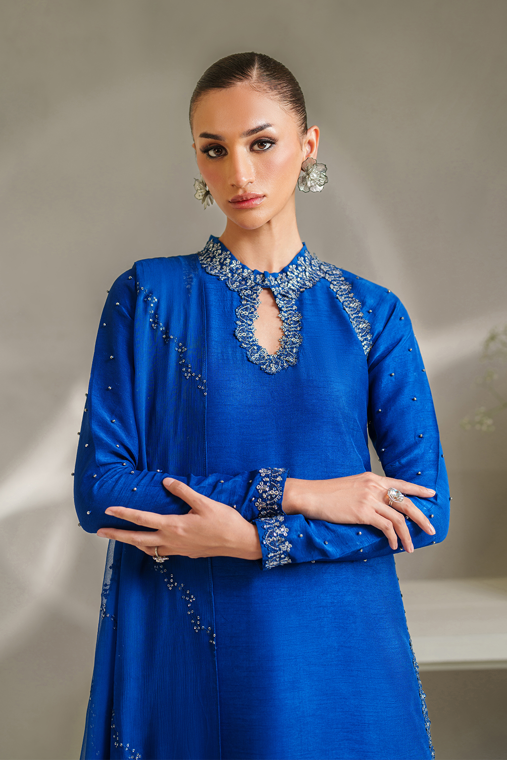 IP-336 Embroidered Rawsilk