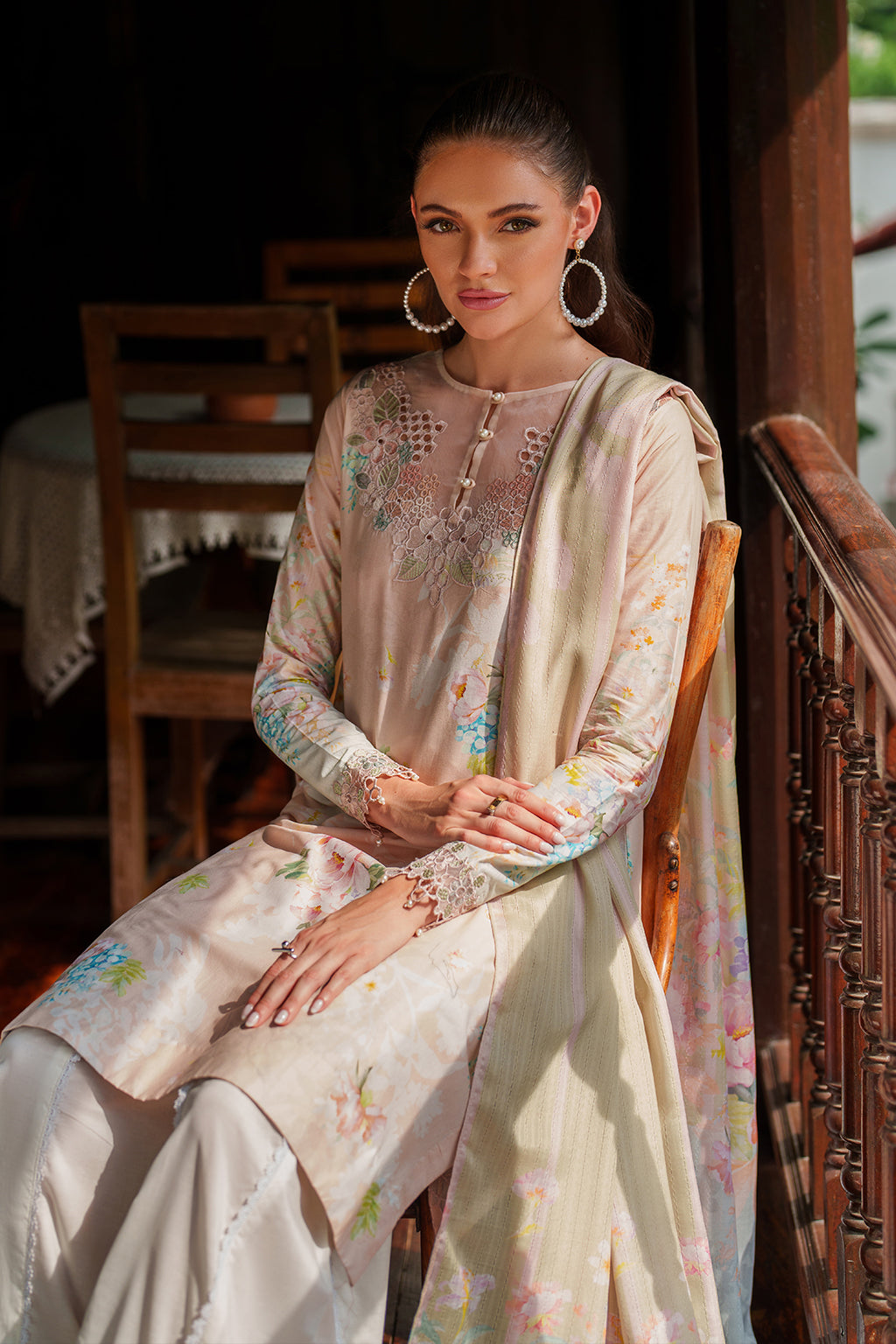 UE-506  Embroidered  Lawn