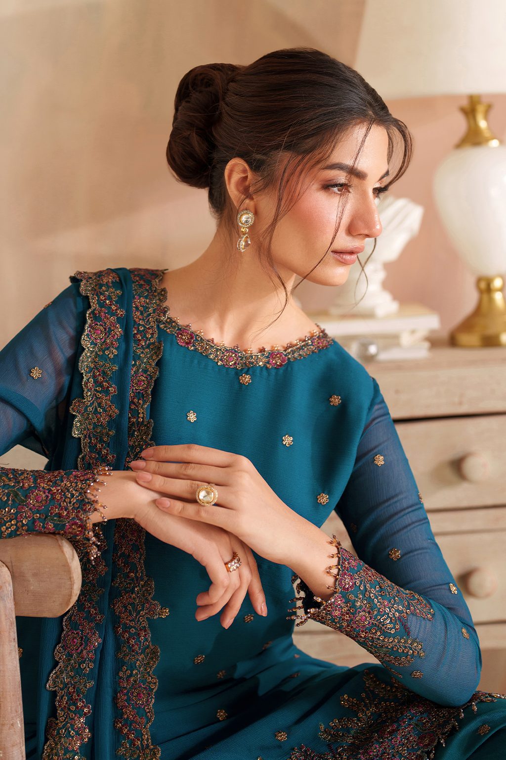 CC-85  Embroidered Chiffon