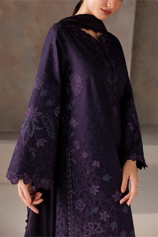 UE-744 Embroidered  Viscose Jacquard