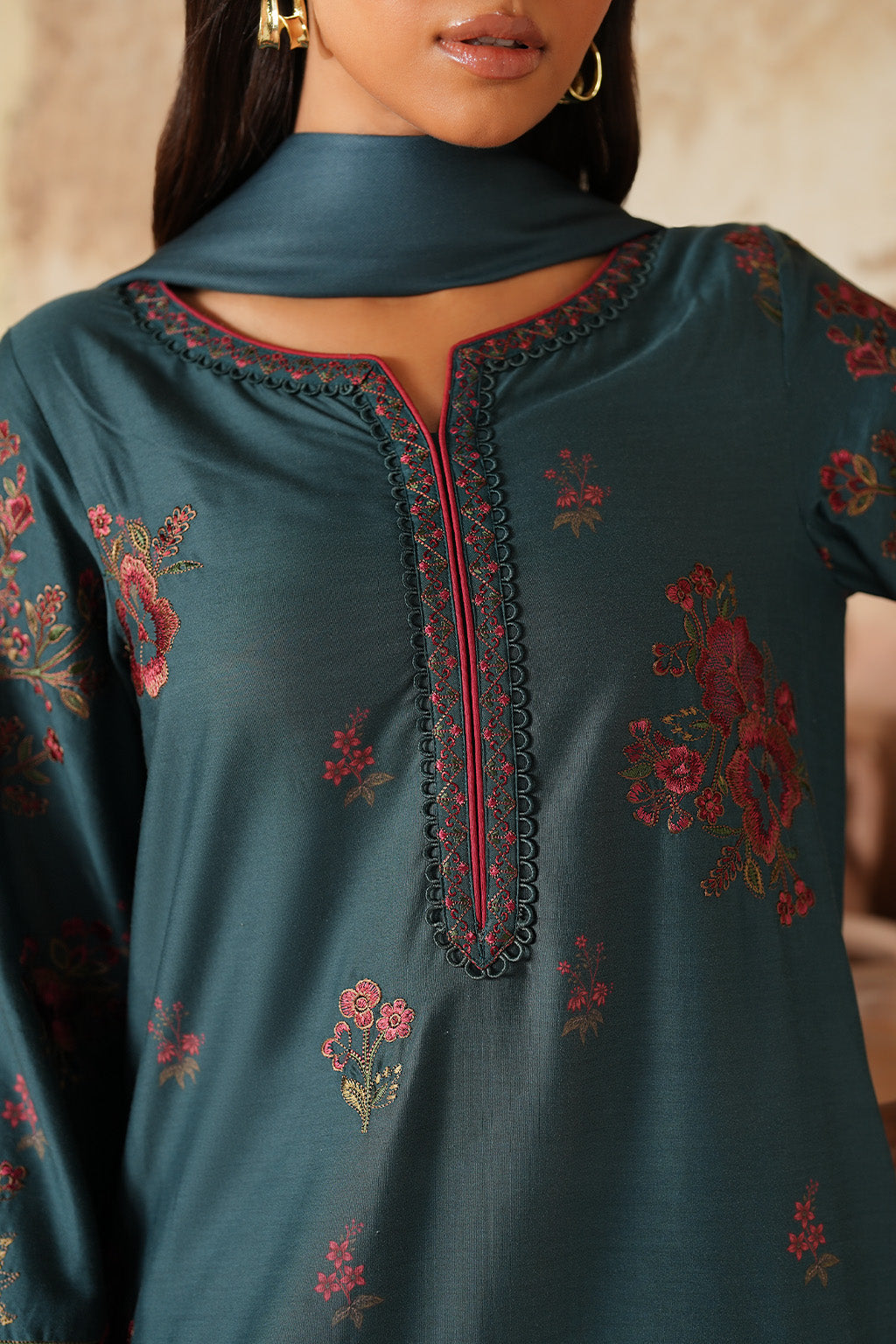 IPF-01 Embroidered Printed Linen