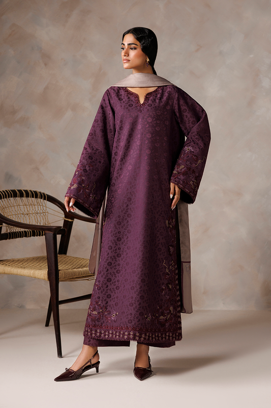 UE-740 Embroidered Viscose Jacquard