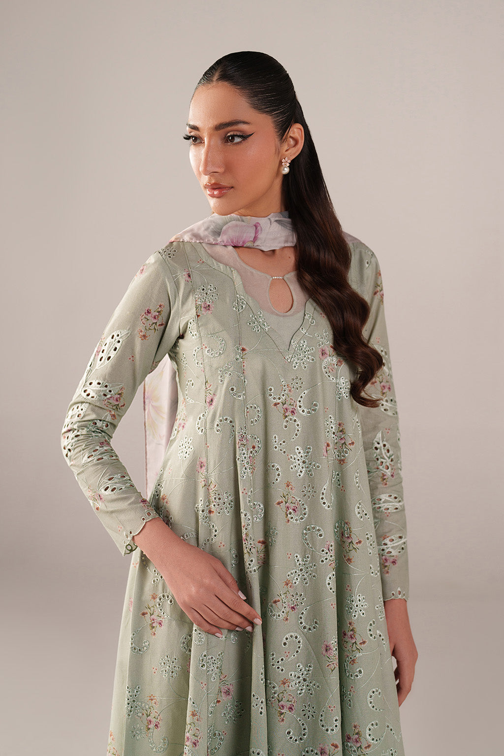 Mint Green Embroidered Lawn dress | Spring Summer Lawn collection'26 Iznik Mint Green Embroidered Lawn dress | Spring Summer Lawn collection'26 Iznik