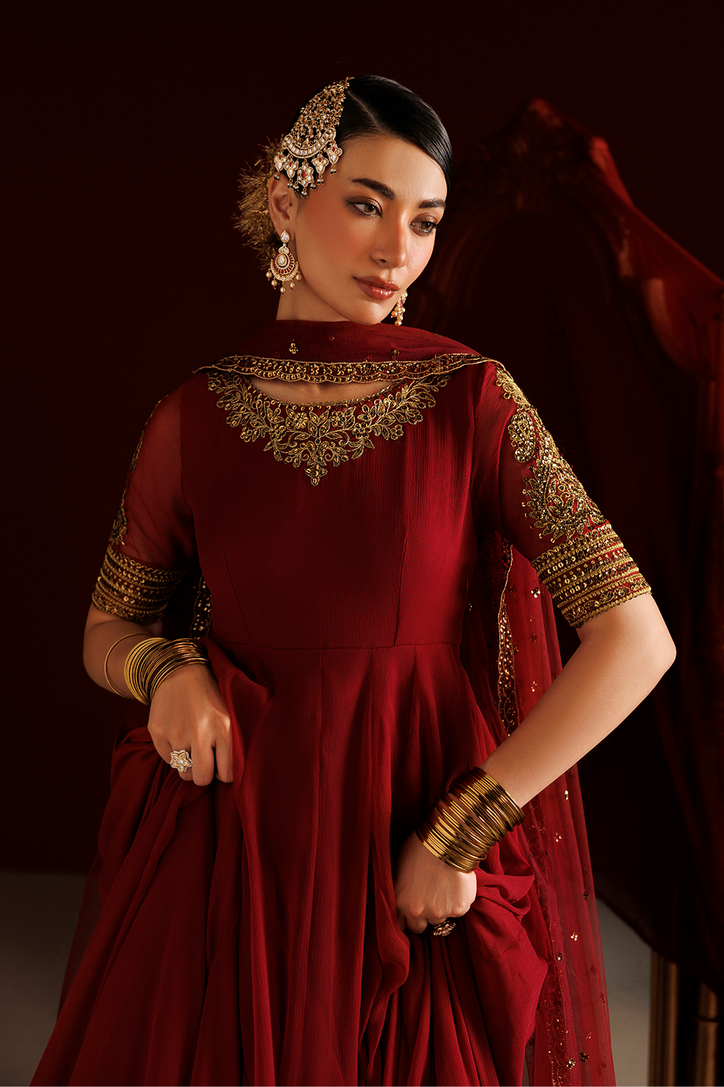 CC-111 Embroidered Chiffon