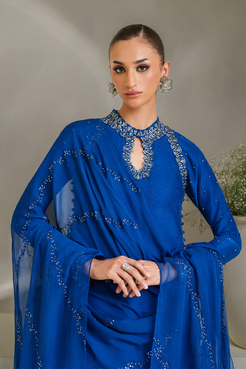 IP-336 Embroidered Rawsilk