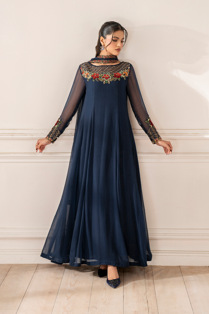 UE-412 Embroidered Chiffon