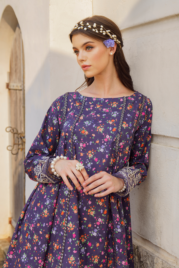 UE-303 Printed Lawn - Iznik