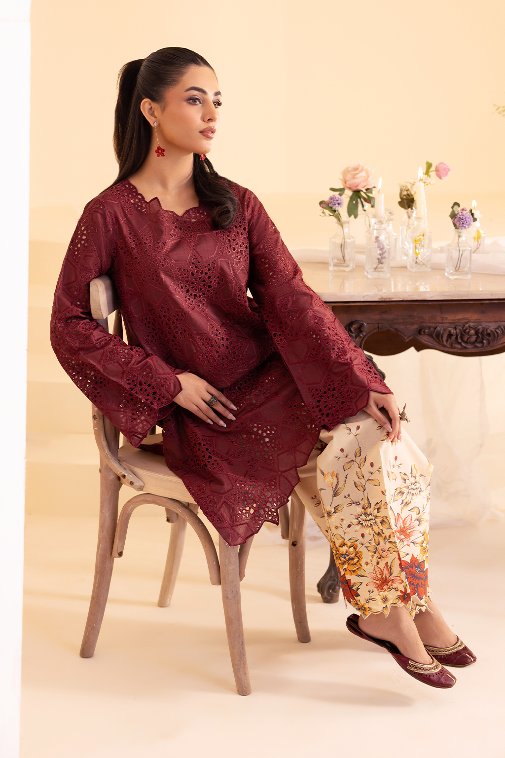 IP-234 Embroidered Lawn - Iznik