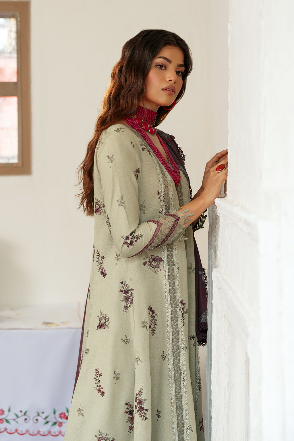 IPK-12 Embroidered Khaddar