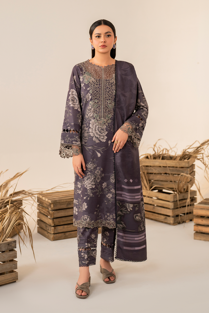 UE-349 Printed Khaddar - Iznik