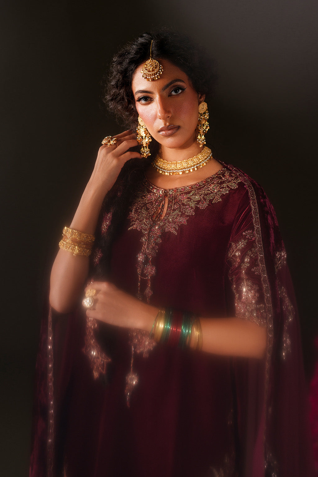 IV-71  Embroidered Velvet