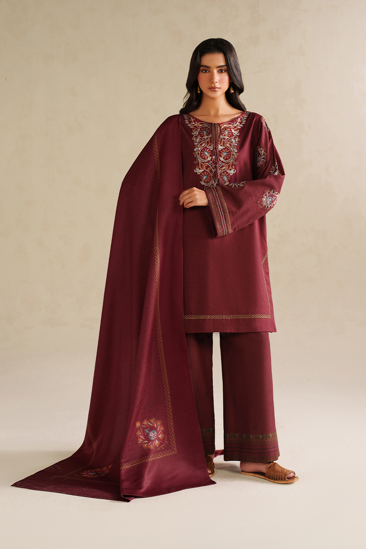 UE-588 Embroidered Khaddar