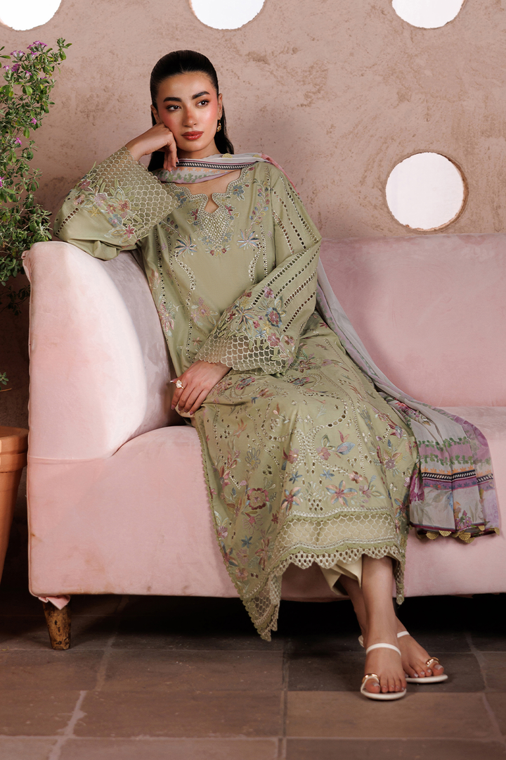 UE-698 Embroidered Lawn