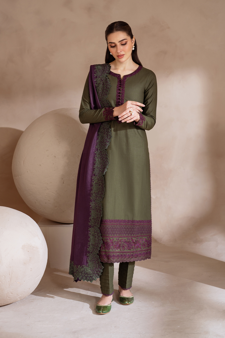 UE-373 Embroidered Khaddar