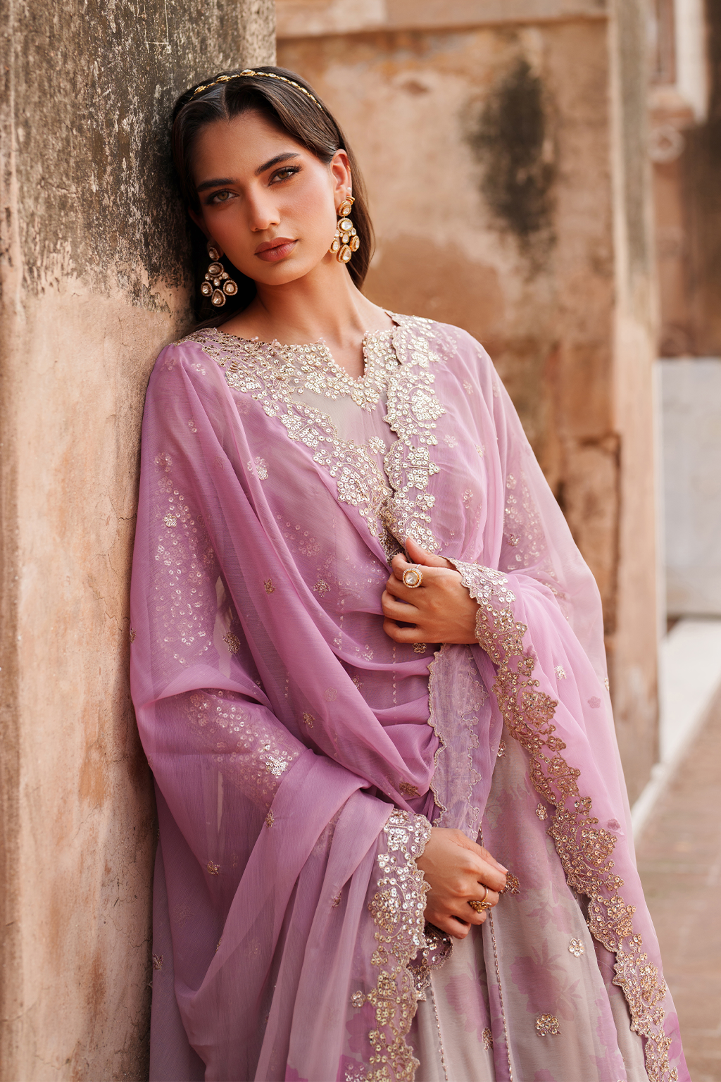 UE-555 Printed Chiffon - Iznik