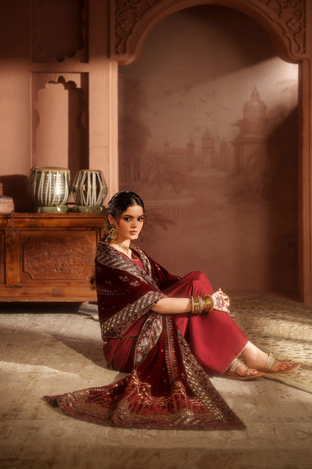 IV-56 Embroidered Velvet