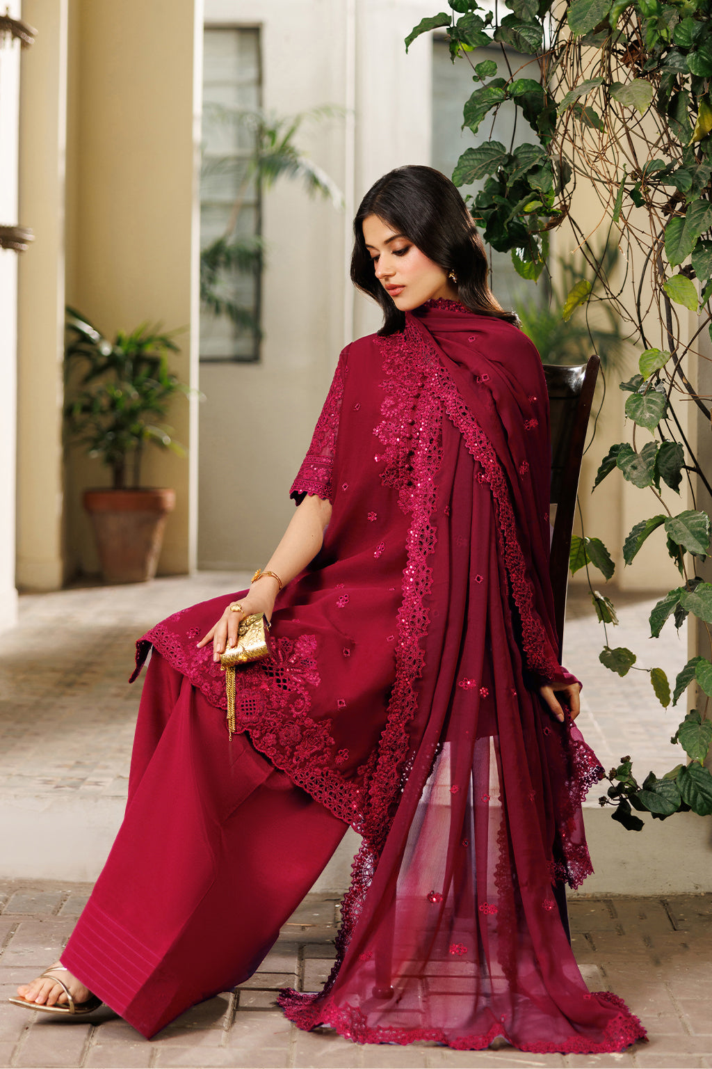 CC-97 Embroidered Chiffon