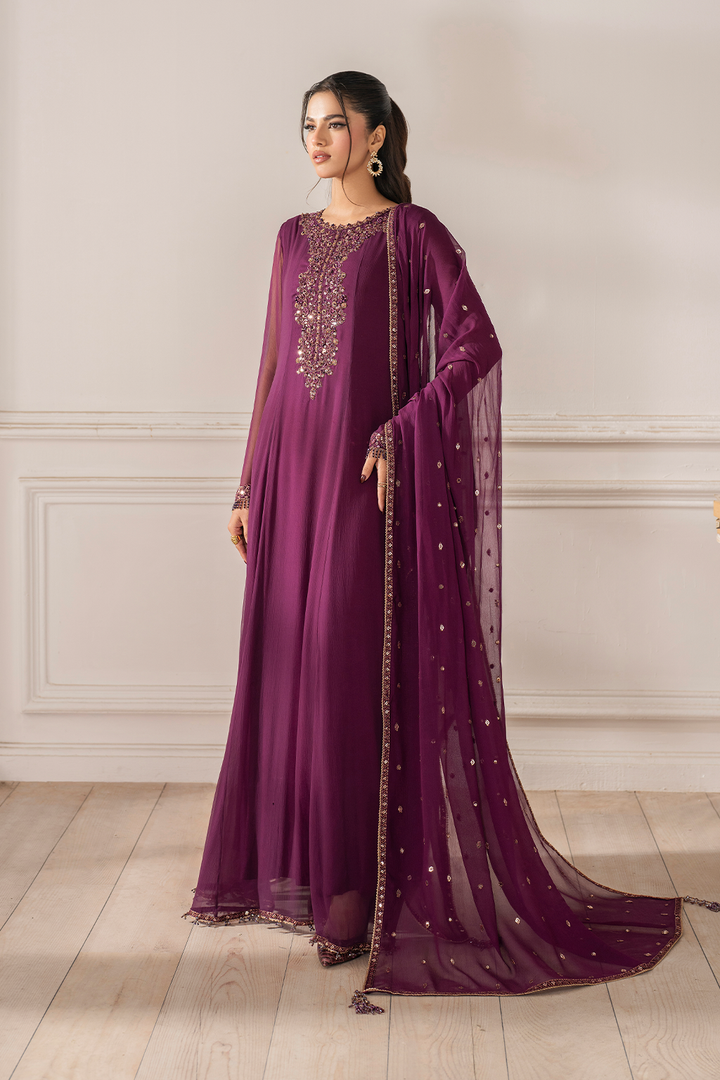 UE-480  Embroidered Chiffon - Iznik