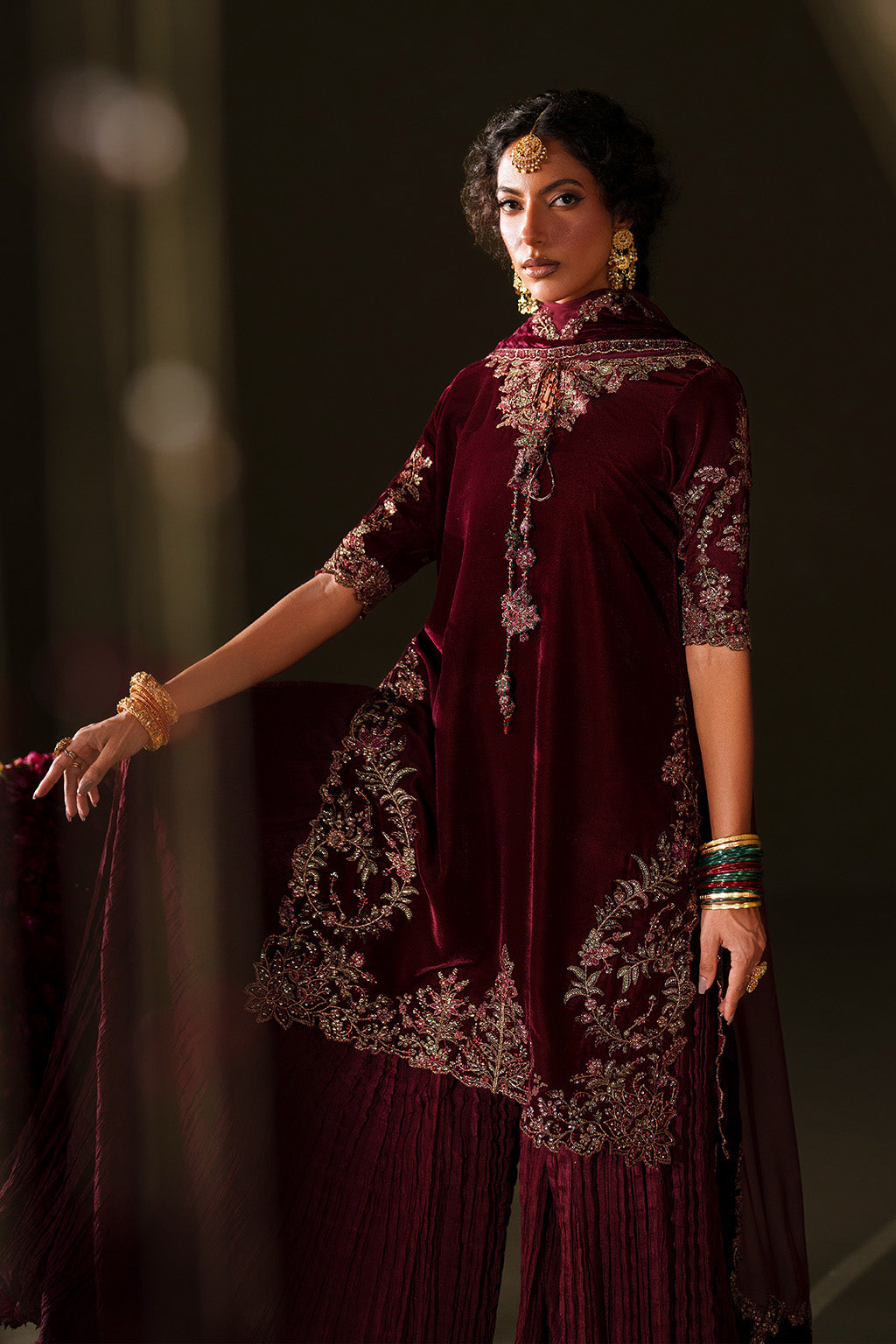 IV-71  Embroidered Velvet