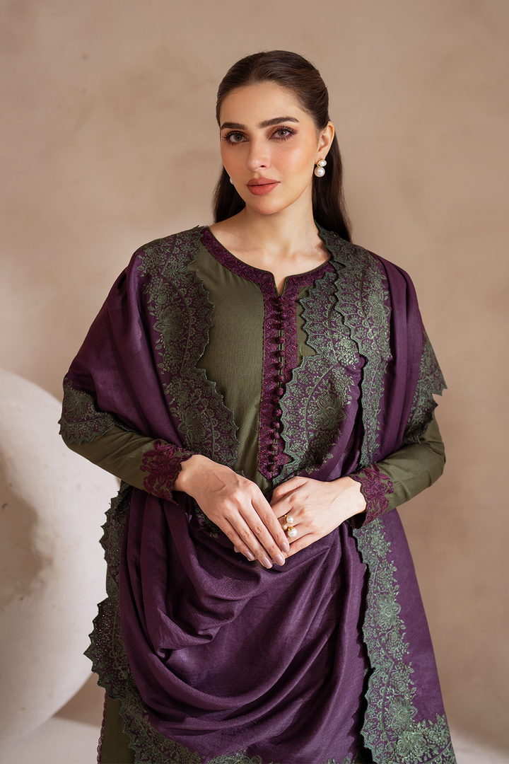 UE-373 Embroidered Khaddar