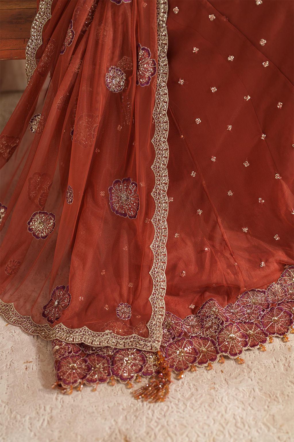 CC-78 Embroidered Net - Iznik