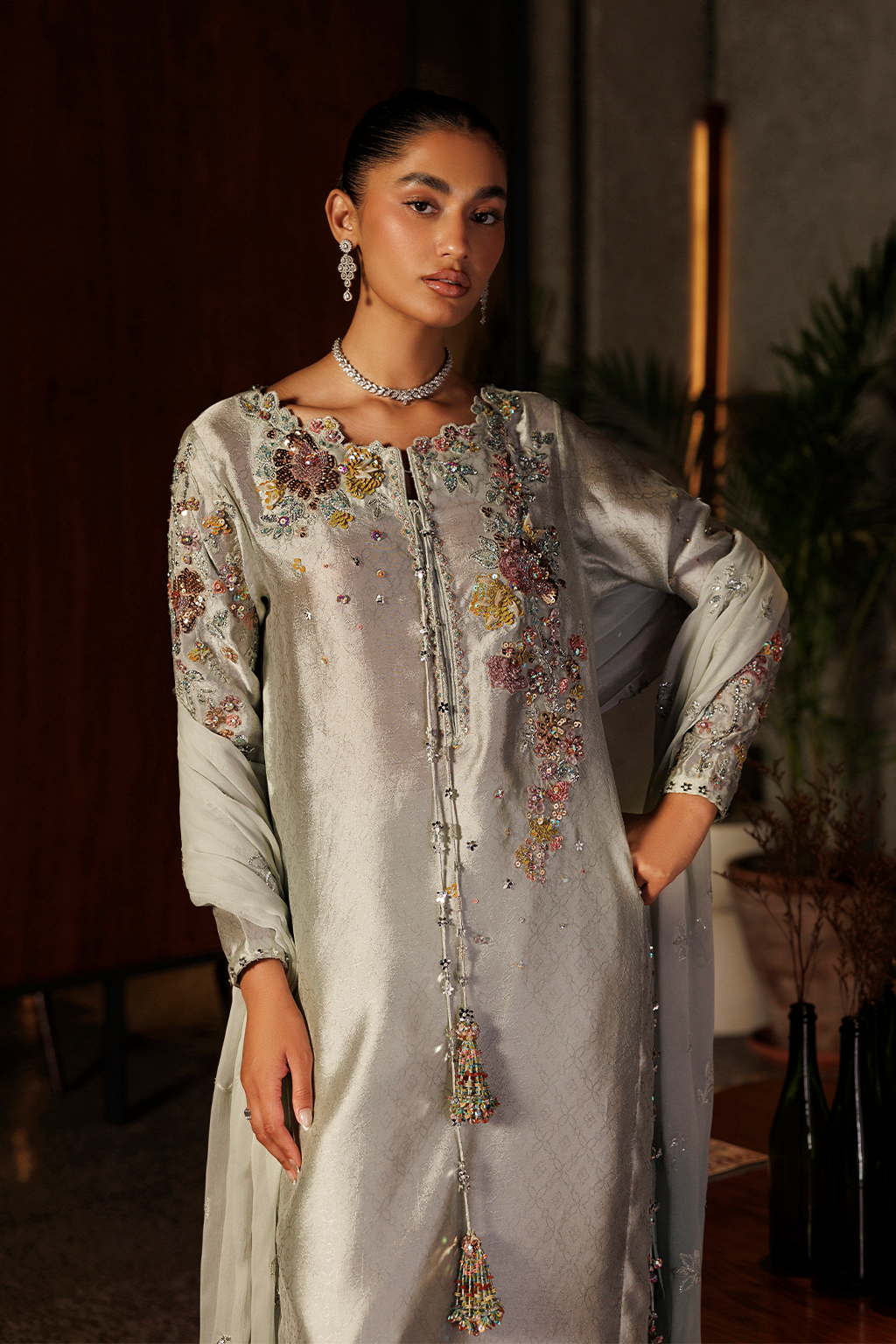 UE-718 Jacquard Sheesha Silk