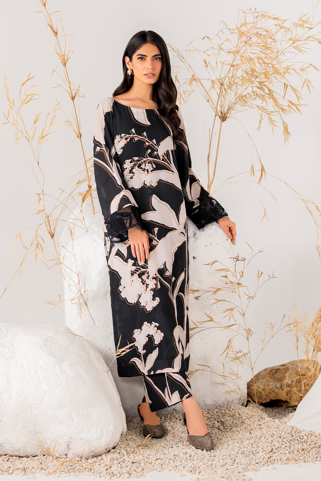 IP-238 Printed Georgette - Iznik