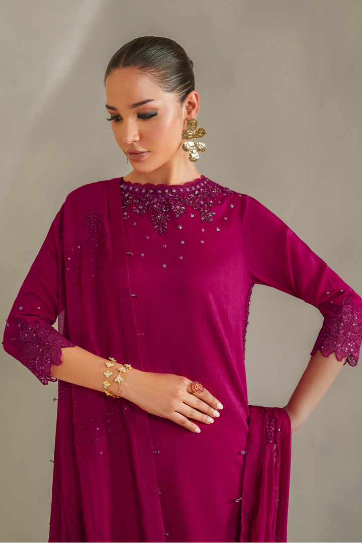 IP-338 Embroidered Rawsilk