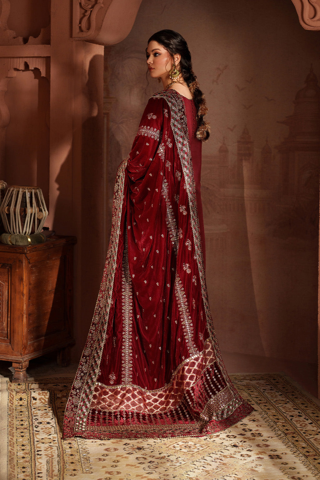 Buy Online | Latest Stitched & Unstitched Velvet Dress IV-56
