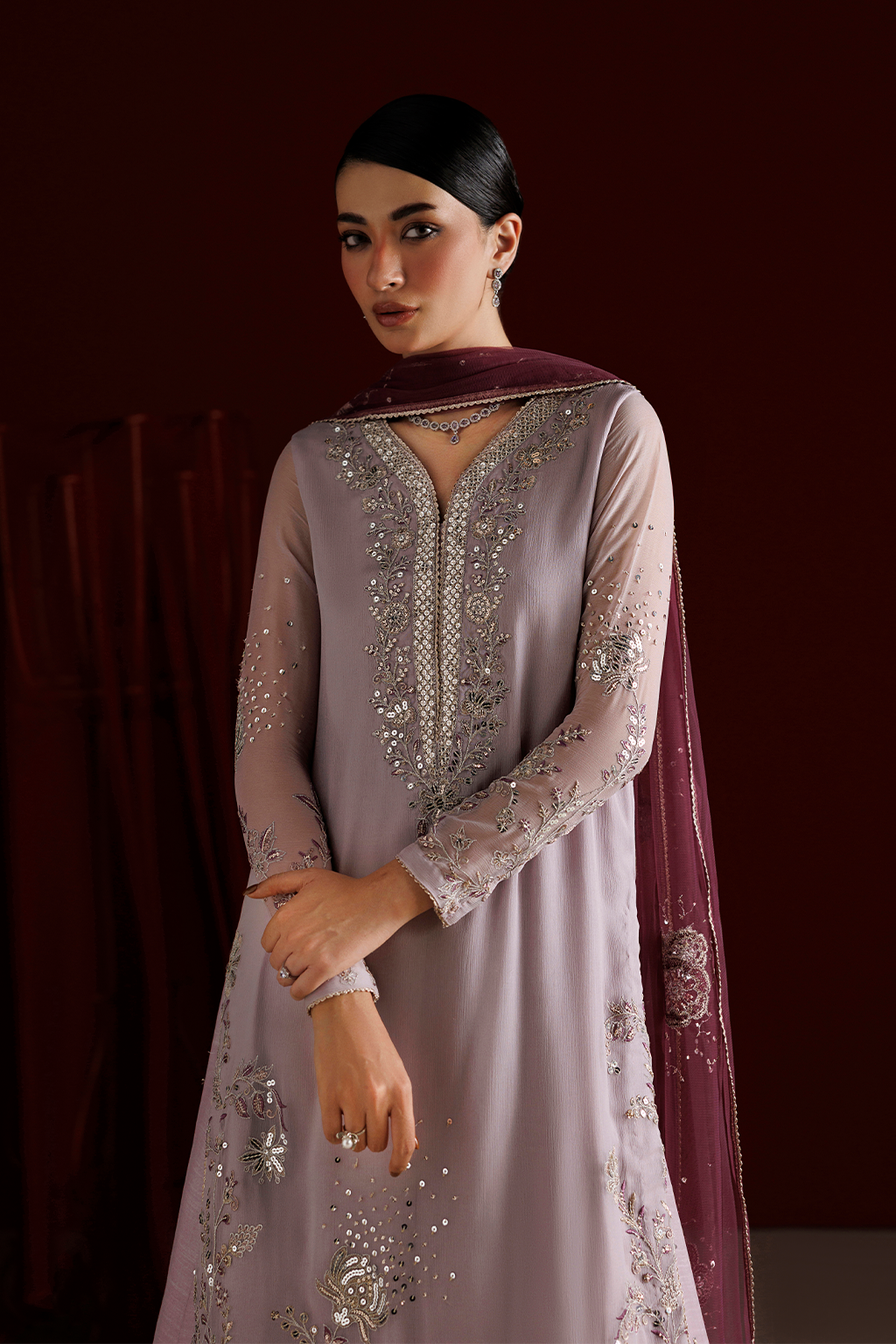 CC-110 Embroidered Chiffon