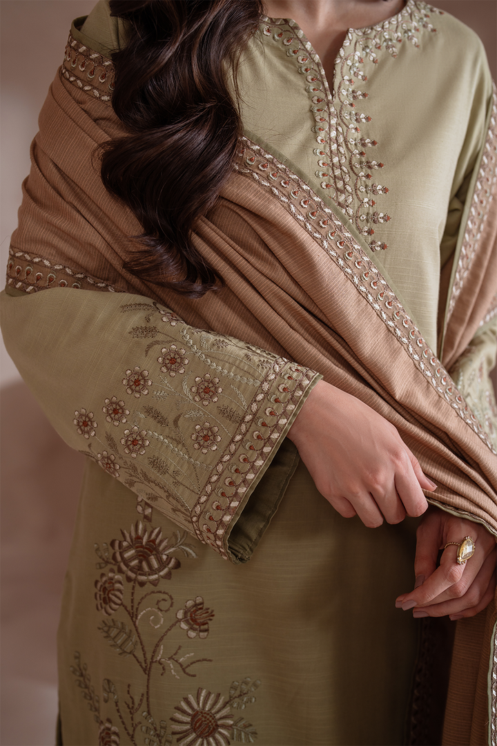 UE-359 Embroidered Khaddar