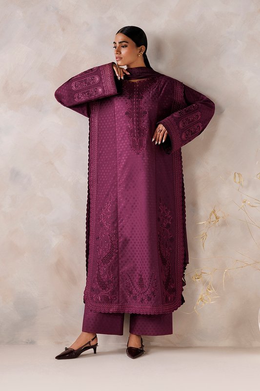 UE-747 Embroidered  Viscose Jacquard