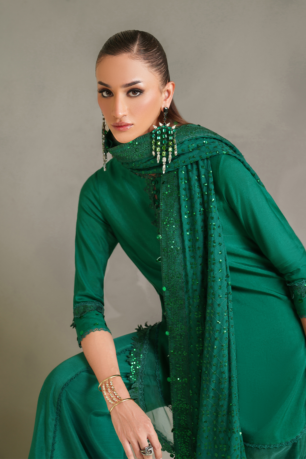 IP-337 Embroidered Rawsilk