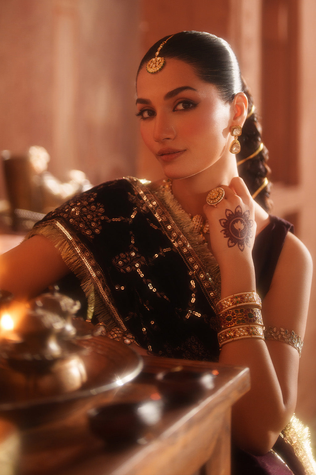 IV-63 Embroidered Velvet