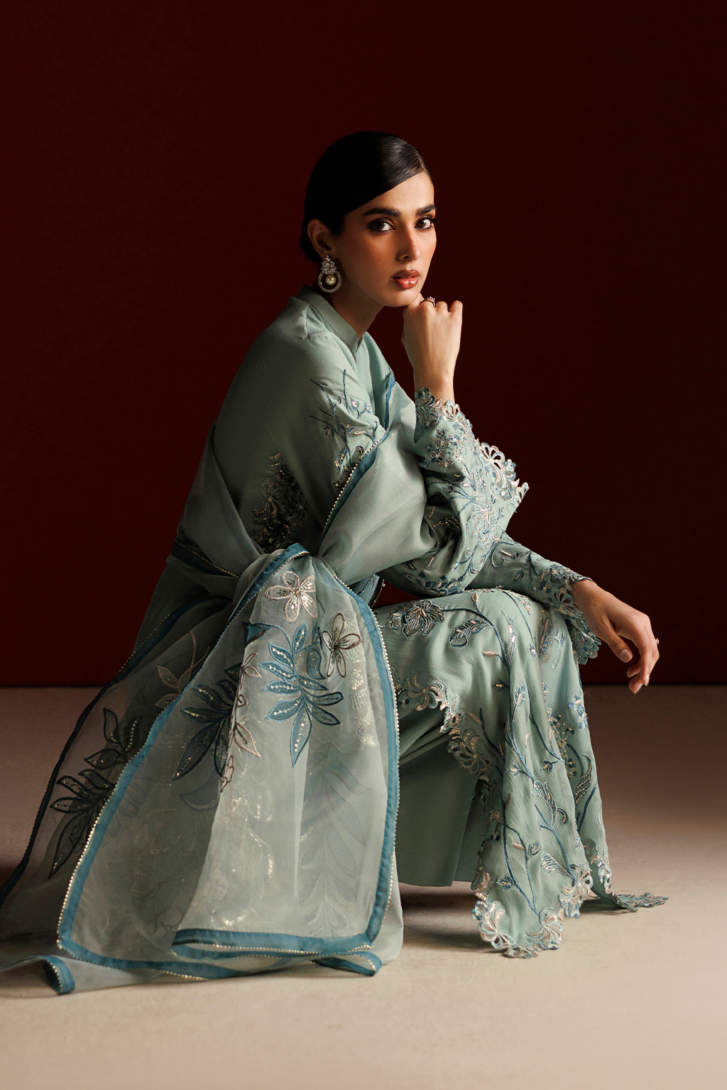 CC-112 Embroidered Chiffon