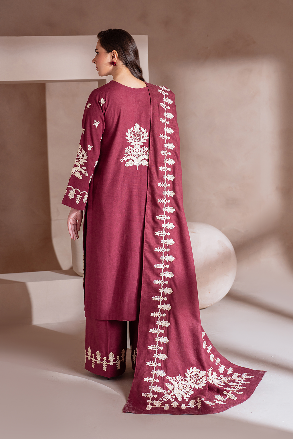 UE-362 Embroidered Khaddar