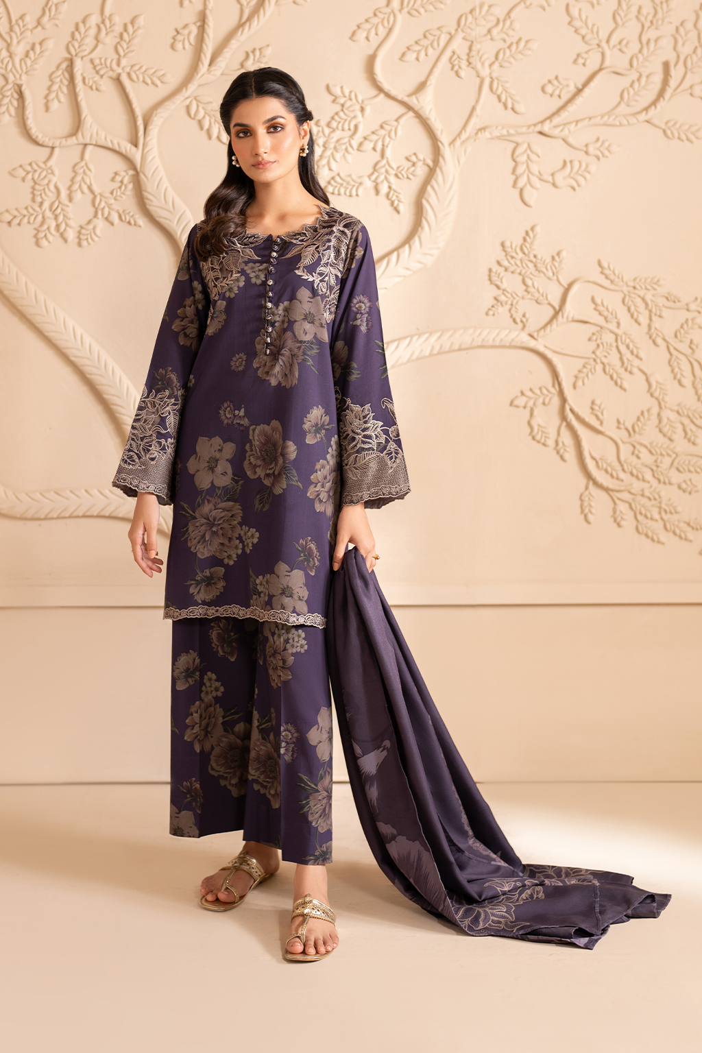 UE-338 Printed Viscose - Iznik