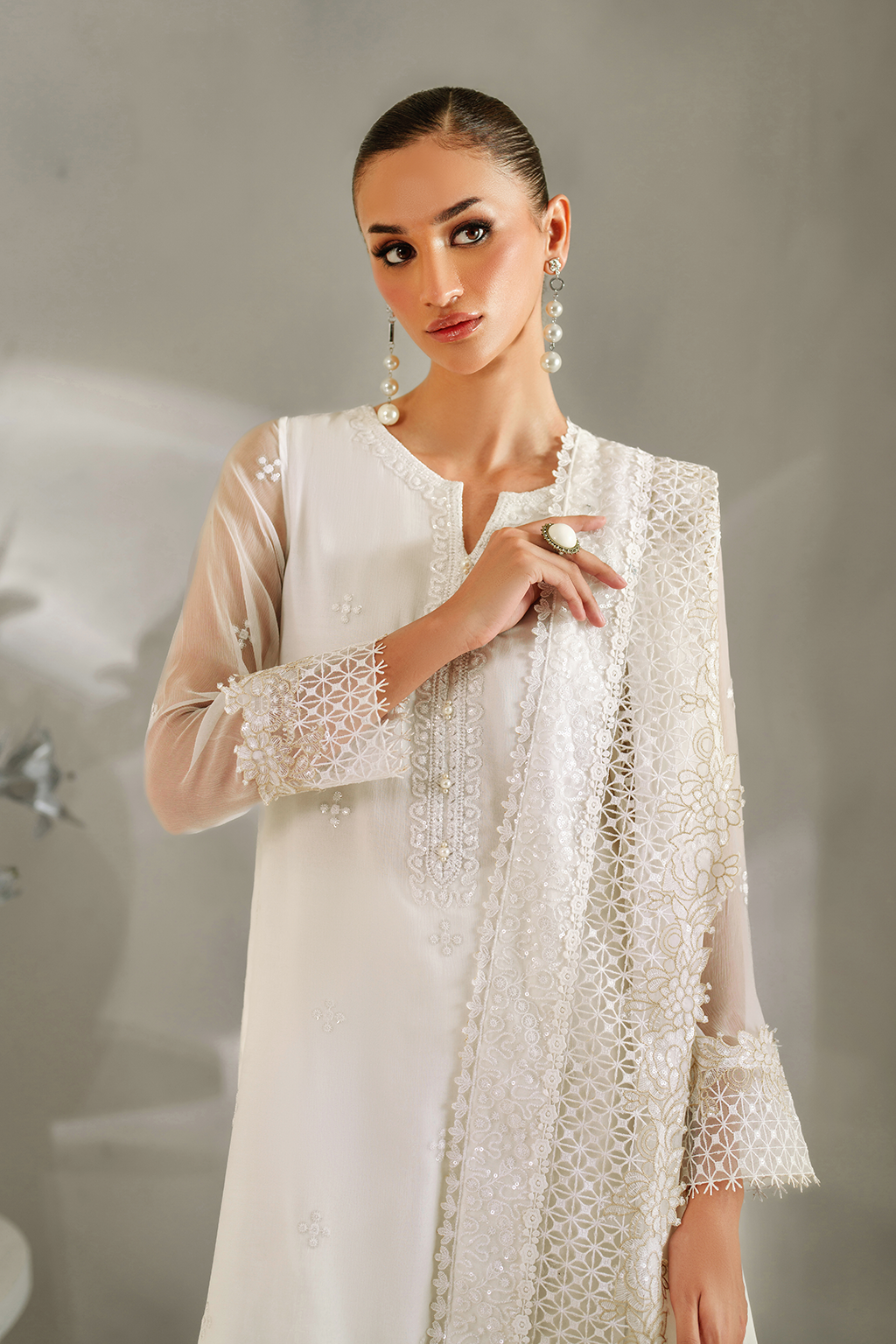 IP-340 Embroidered Chiffon