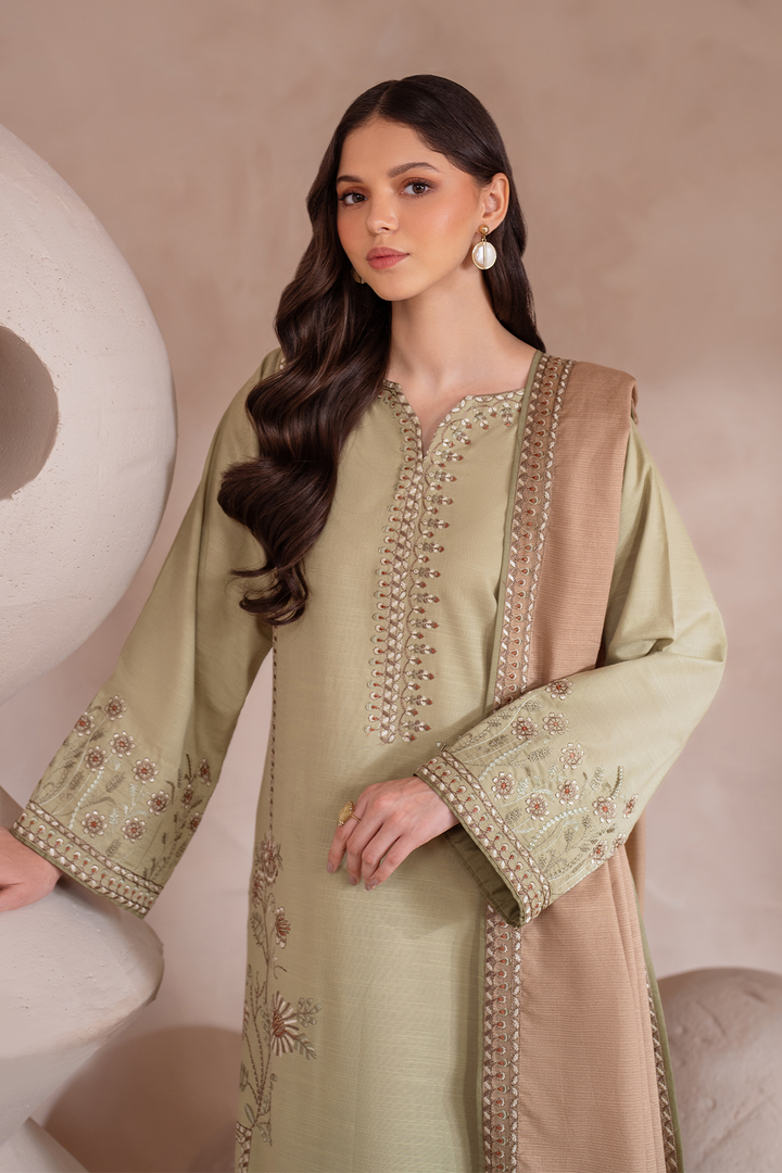 UE-359 Embroidered Khaddar