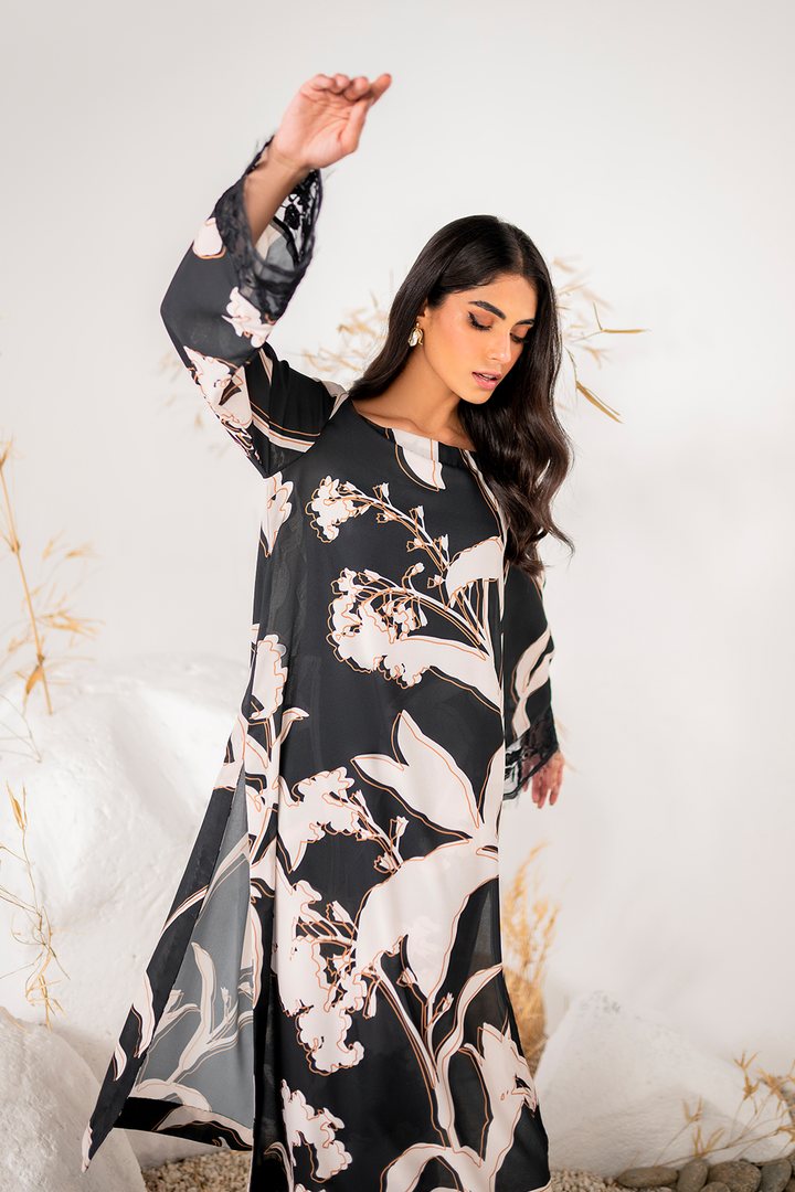 IP-238 Printed Georgette - Iznik