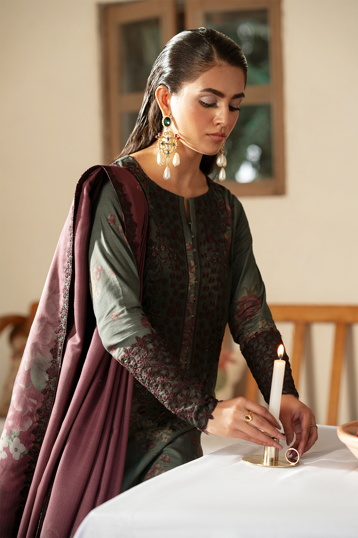 IPK-08 Embroidered Slub Khaddar