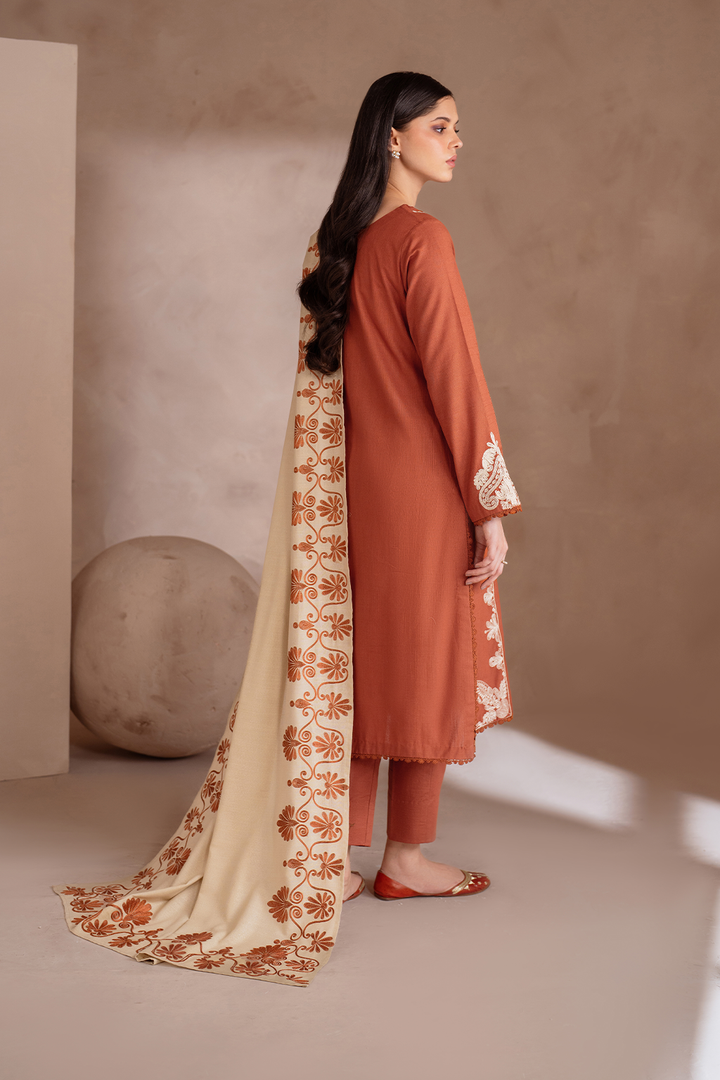 UE-368 Embroidered Khaddar