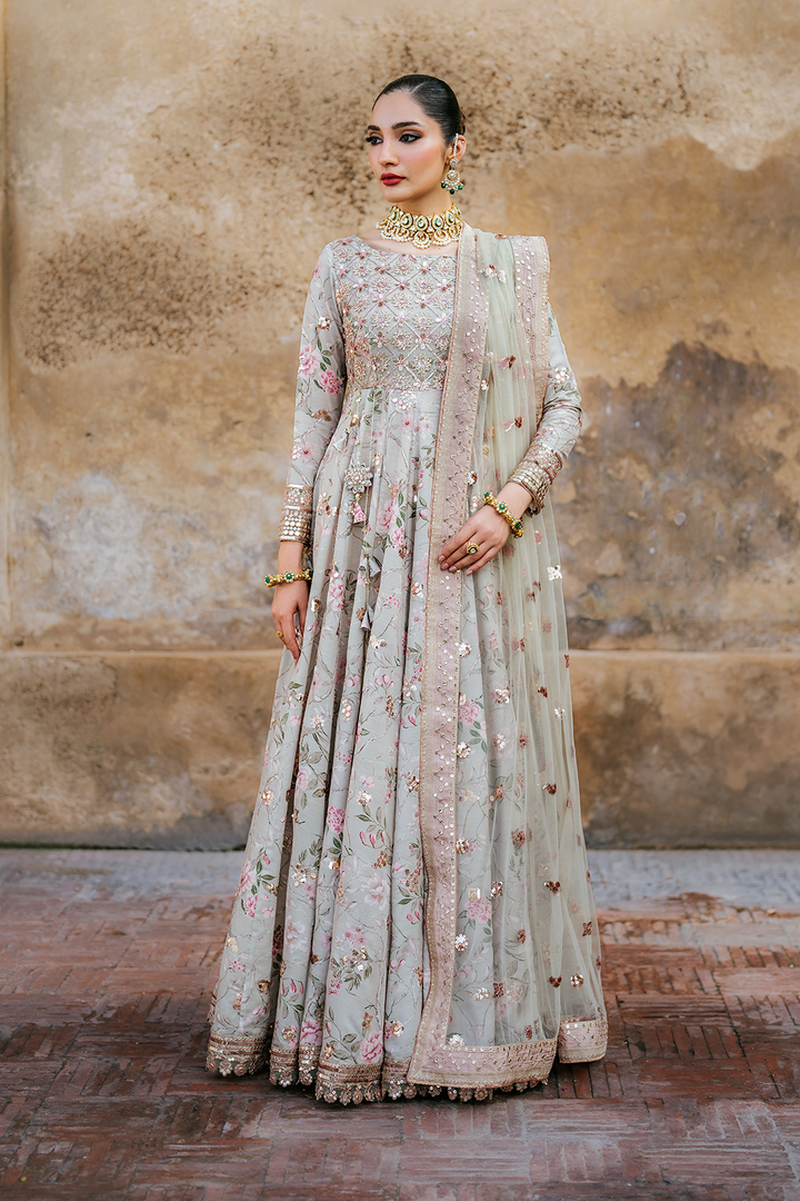 UE-313 Embroidered Raw Silk