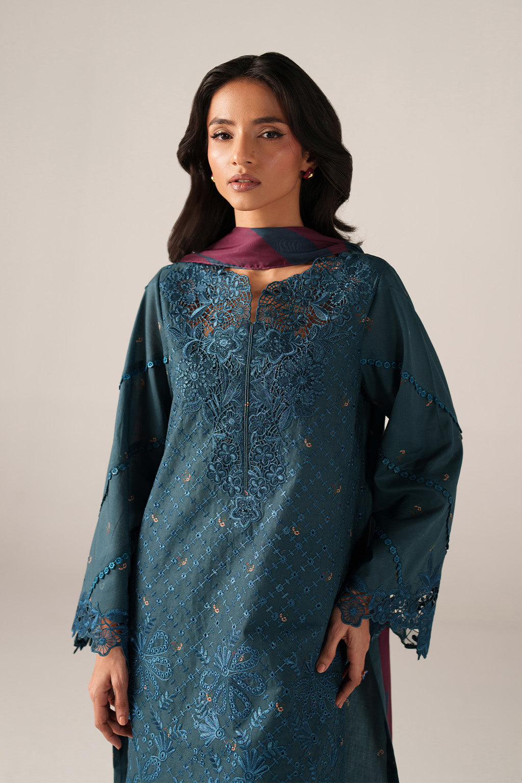 SS-10 Embroidered Lawn