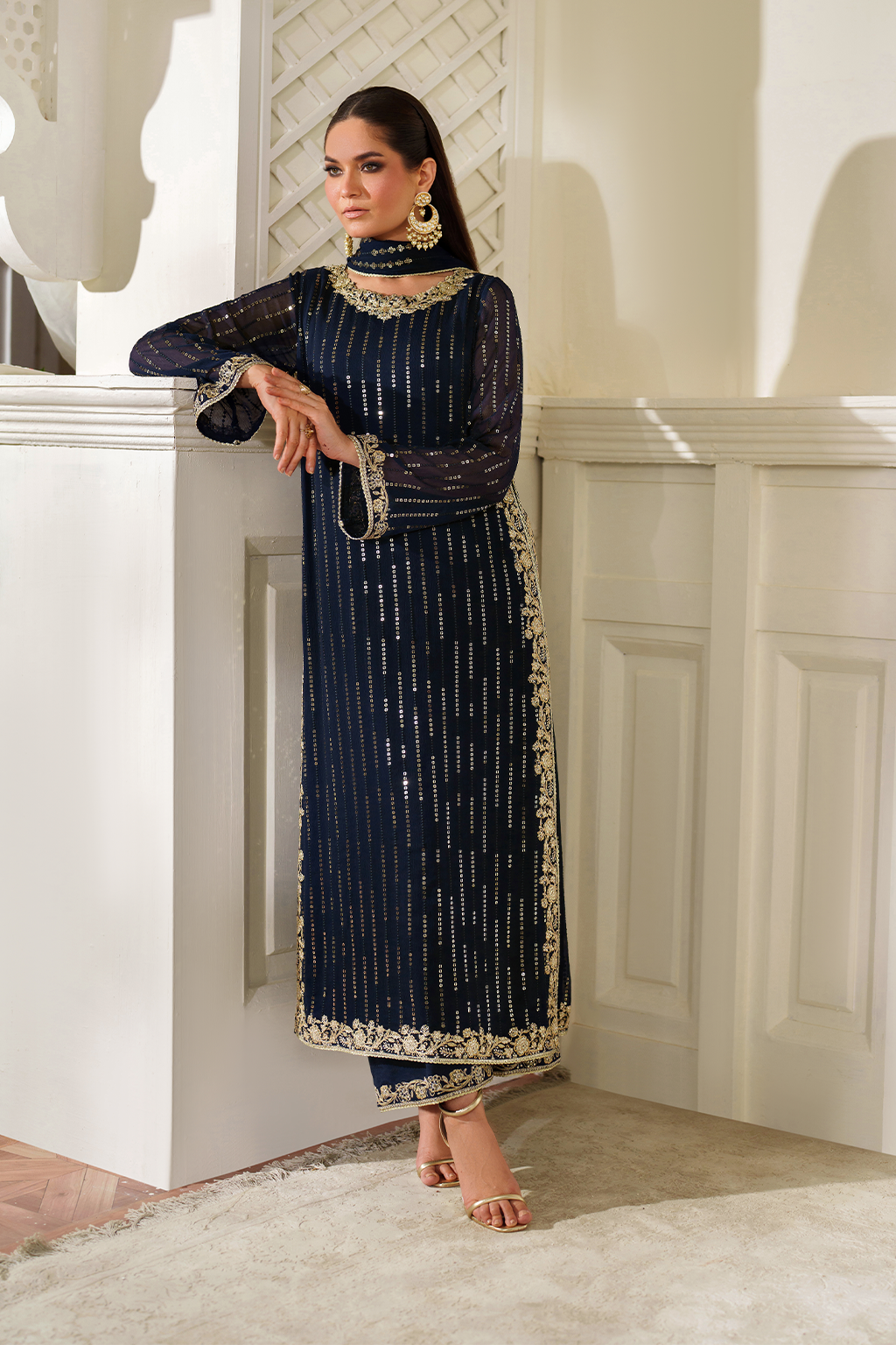 CC-89 Embroidered Chiffon