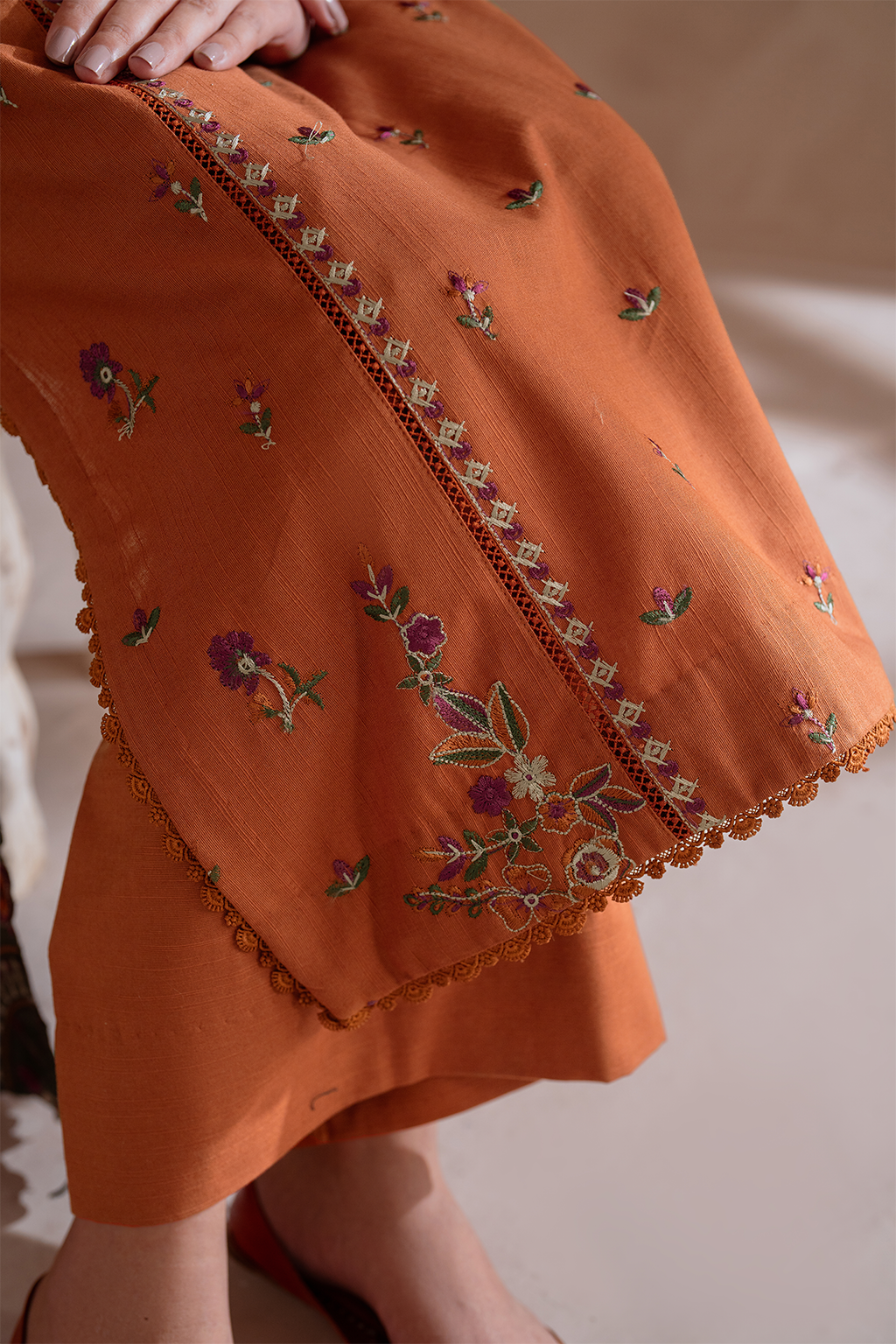 UE-367 Embroidered Khaddar