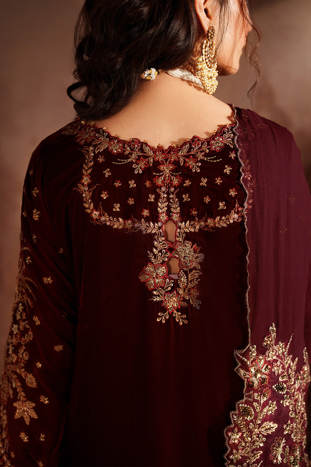 IV-55 Embroidered Velvet