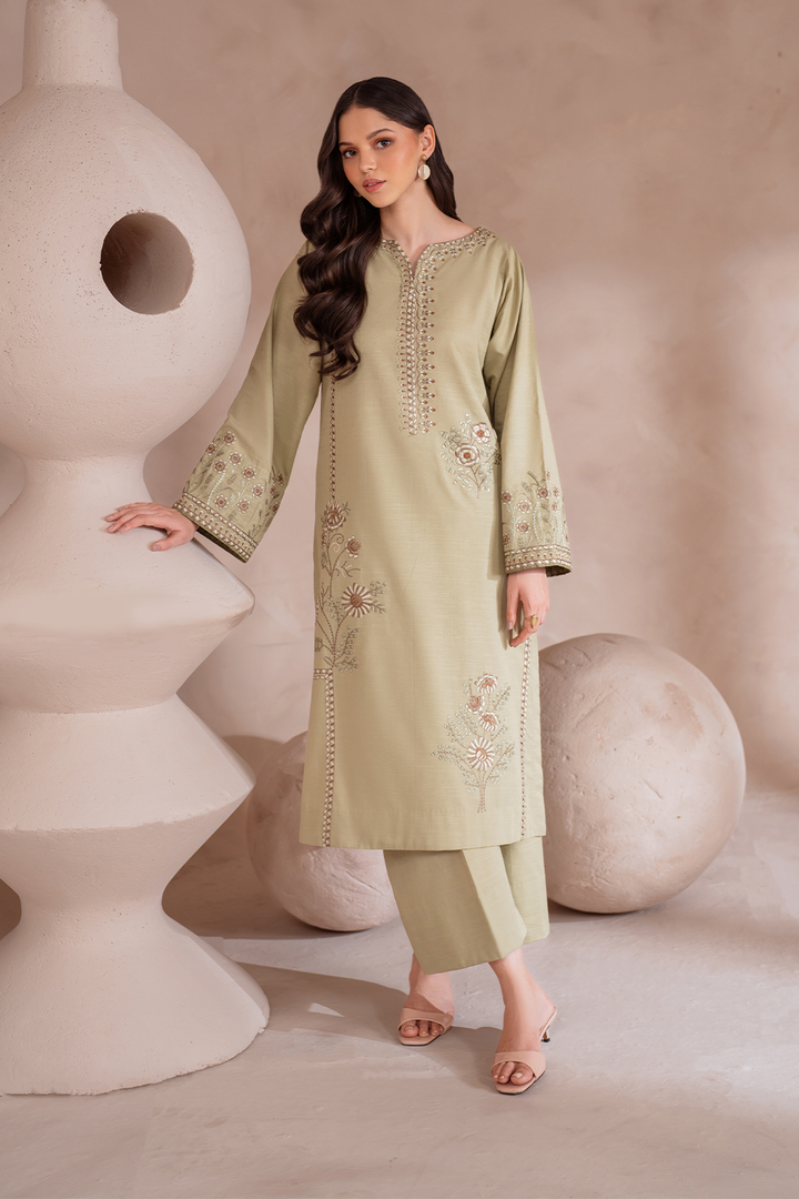 UE-359 Embroidered Khaddar