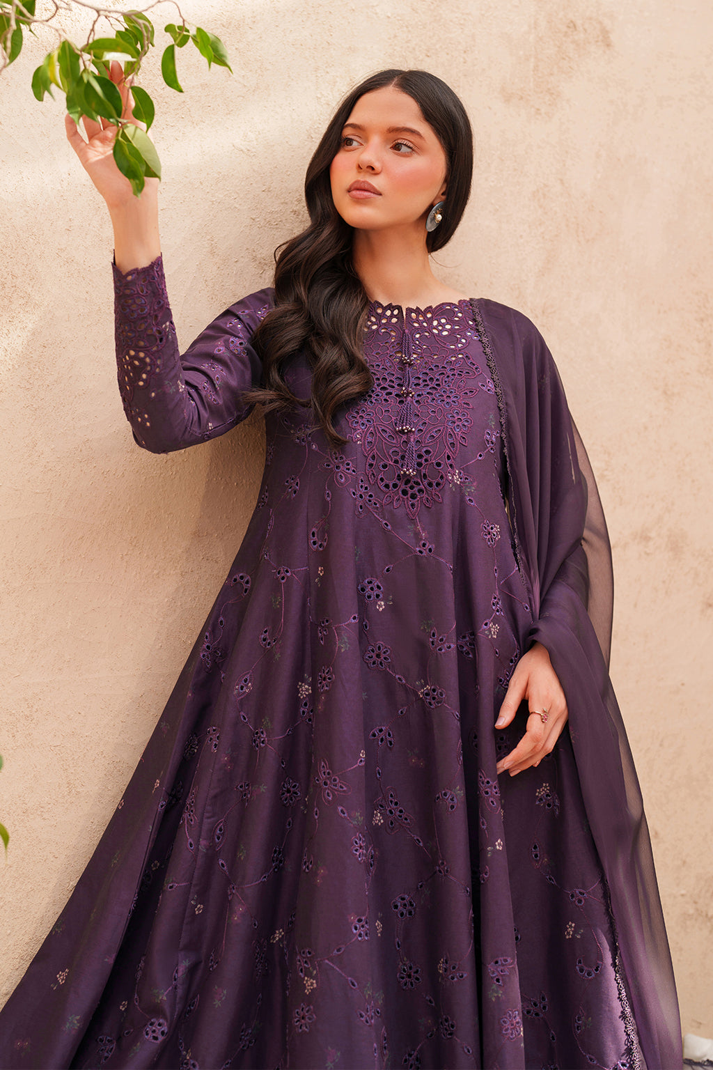 Dark Purple Embroidered Lawn dress | Eid Lawn Collection | Iznik Dark Purple Embroidered Lawn dress | Eid Lawn Collection | Iznik