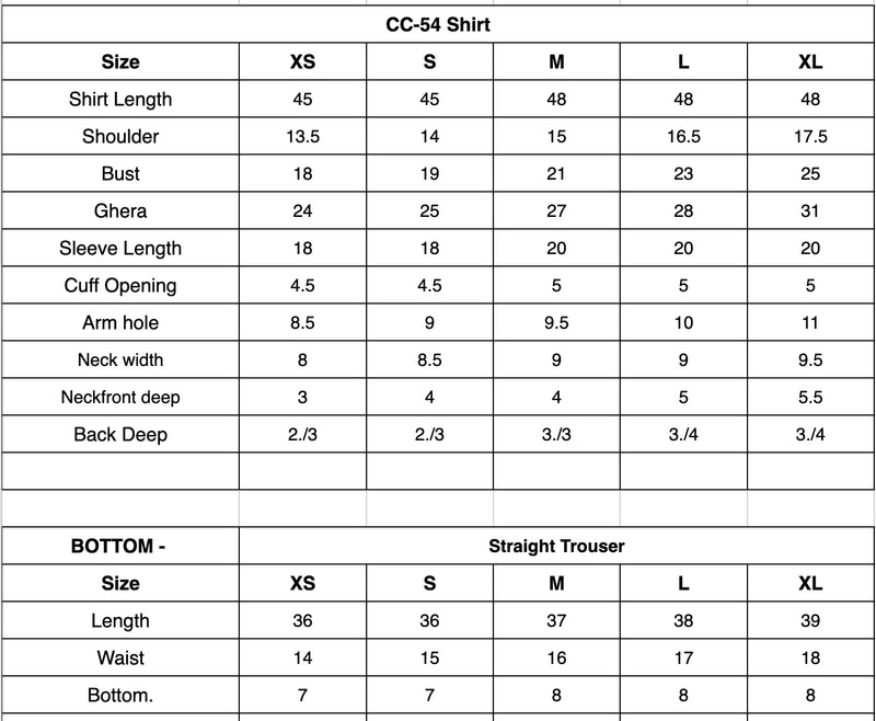 Size Chart Image